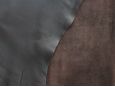 both sides of brown lambskin leather hide thumbnail image.