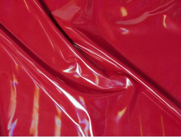 iridescent red stretch vinyl fabric