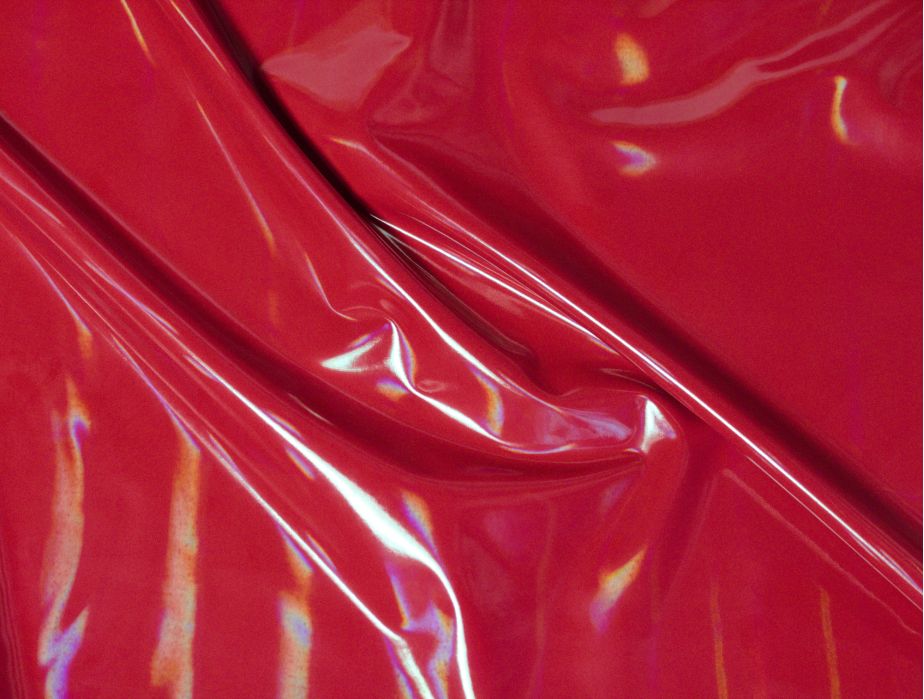 MJTrends: PVC Fabric: Iridescent Red