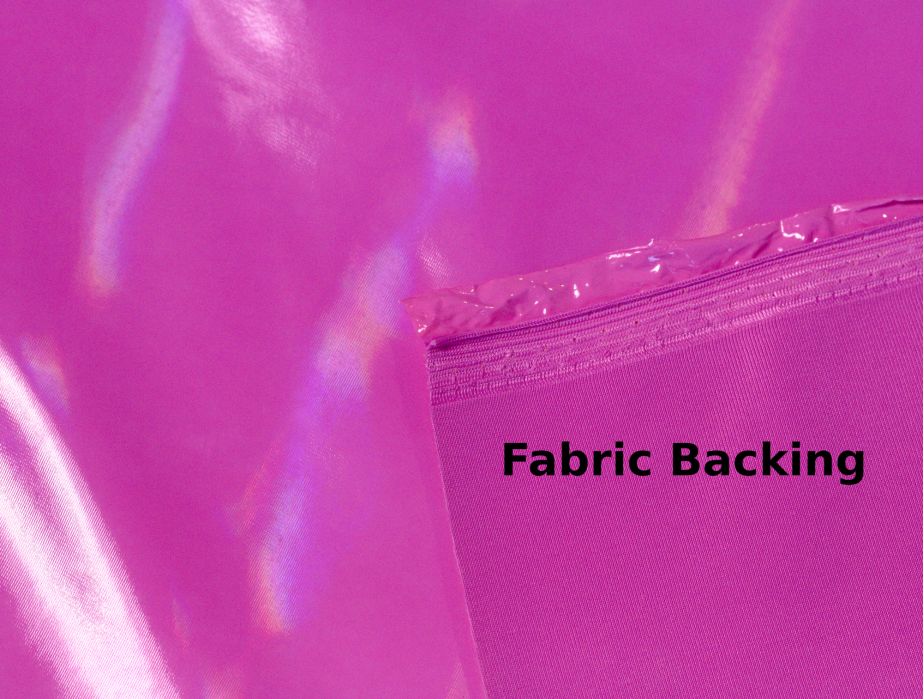 MJTrends: Stretch PVC Fabric: Iridescent Black