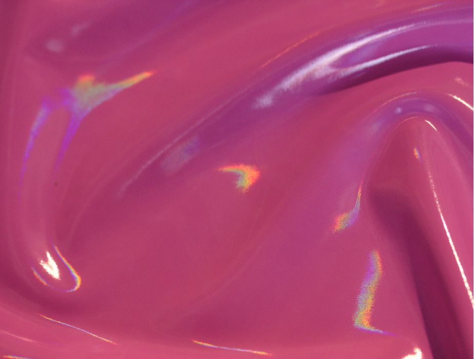 MJTrends: Stretch PVC Fabric: Iridescent Hot Pink