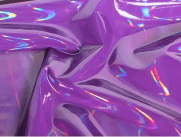 iridescent purple stretch vinyl fabric