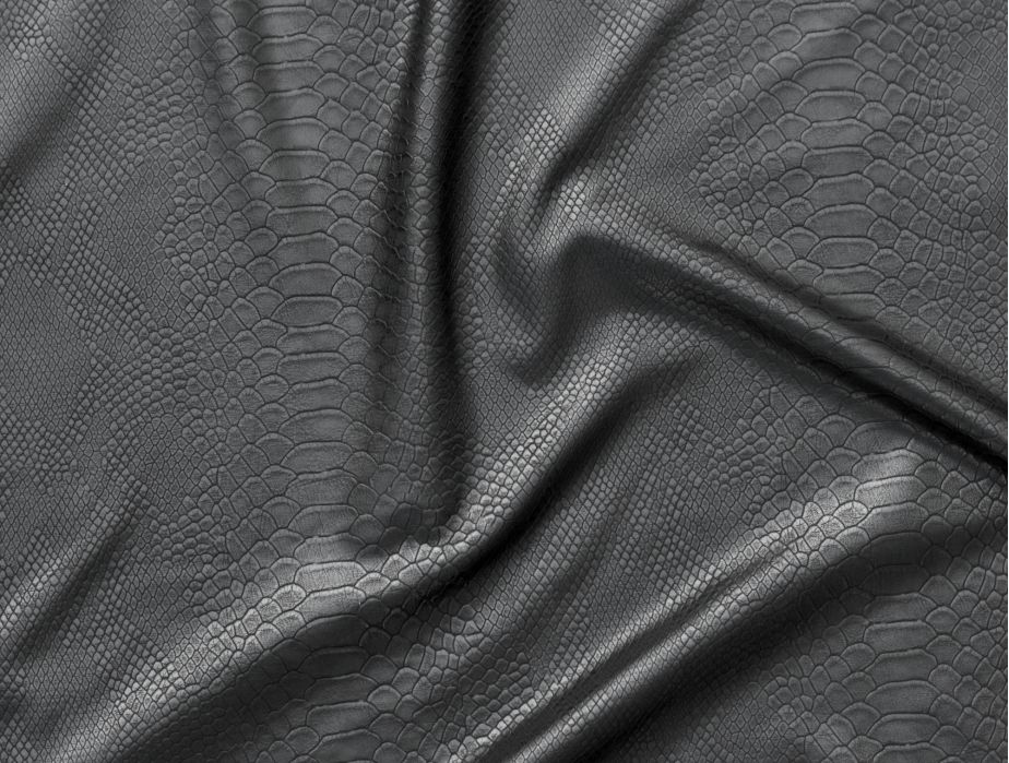 MJTrends: Reptile Fabric: Black 4-way stretch
