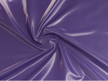 Purple vinyl fabric.