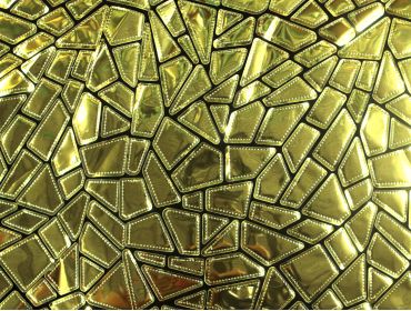 metallic gold vinyl sequin fabric