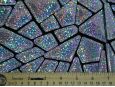 silver glitter sewn vinyl sequin fabric thumbnail image.