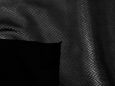 Black backing shown on top of black imitation snakeskin vinyl fabric. thumbnail image.