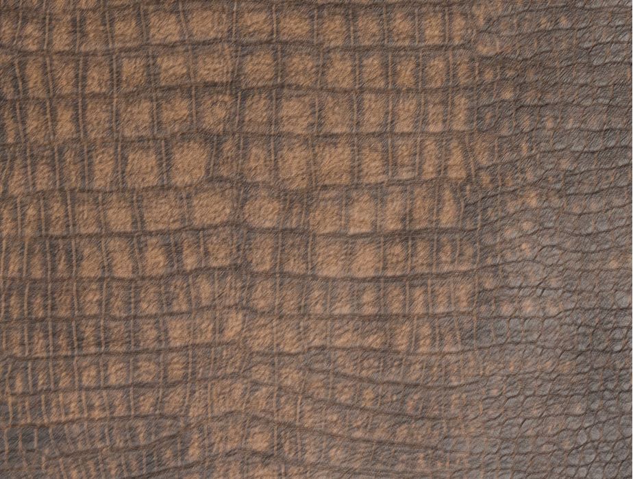Mjtrends Snakeskin Fabric Crocadile Brown, Snakeskin Leather Fabric