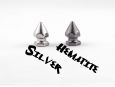 Silver color versus hematite color. thumbnail image.