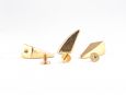 Gold tiger claw stud spike. thumbnail image.