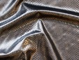 Metallic bronze gold faux snakeskin fabric thumbnail image.