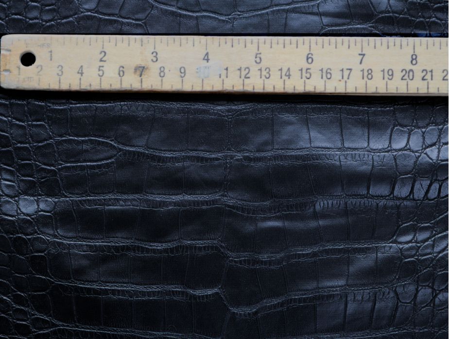MJTrends: Crocodile Fabric: Black 4-way stretch