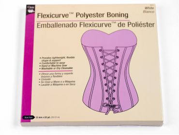 Dritz white polyester boning for corsets.