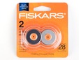Fiskars 28mm rotary cutter refill blades. thumbnail image.
