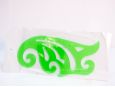 Packaged green plastic french curve. thumbnail image.