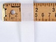Size of white sew-on velcro. thumbnail image.