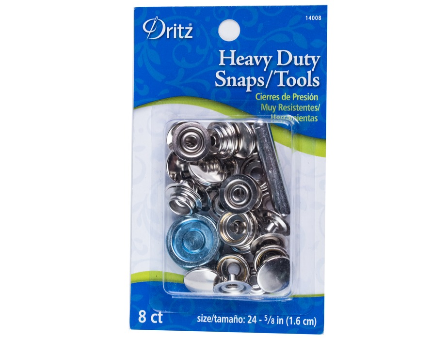 Dritz 5/8 Heavy Duty Snaps Nickel