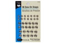 Dritz sew-on snapes in a variety of sizes. thumbnail image.