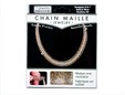 DIY chainmail necklace kit. thumbnail image.