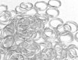 6mm silver jump rings for chain maille. thumbnail image.