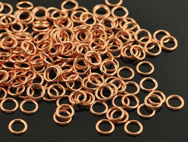 Premium copper jump rings.