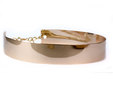 Gold metal belt with chain clasp. thumbnail image.