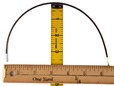 Measurements for width and height of bra wire. thumbnail image.