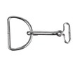 Silver d-ring and clasp. thumbnail image.