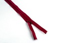 Dark red invisible nylon teetch zipper. thumbnail image.