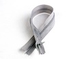 Grey 9 inch invisible zipper. thumbnail image.