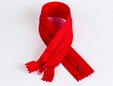 9 inch red invisible zipper. thumbnail image.