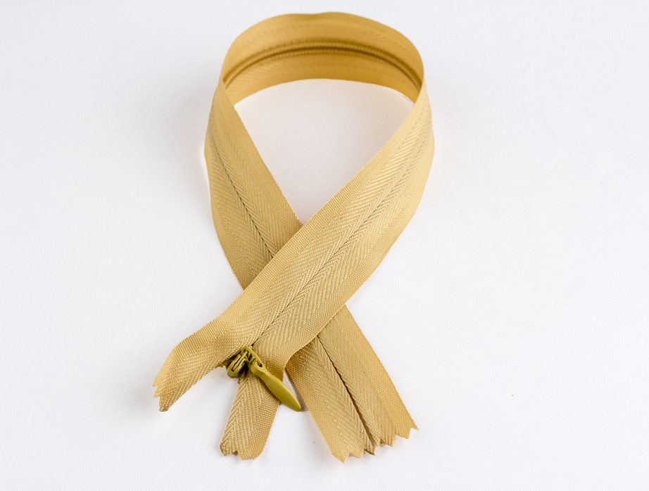 16 inch gold invisible zipper