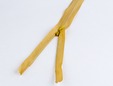 Gold concealed 20 inch hidden zipper. thumbnail image.