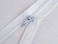 White 14-inch non-separating zipper. thumbnail image.
