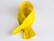 9 inch Yellow hidden concealed invisible zipper. thumbnail image.