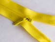 Yellow 9 inch invisible concealed nylon zipper. thumbnail image.