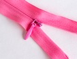 Hot pink 9 inch non-separating hidden zipper. thumbnail image.