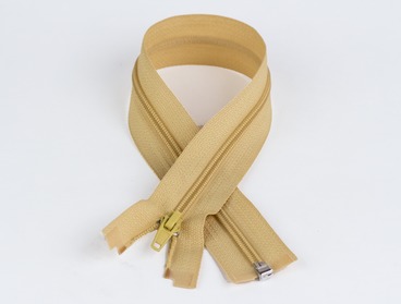 Gold toned separating nylon 20 inch zipper.