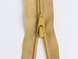 24 inch gold hue non-separating zipper. thumbnail image.