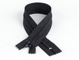 Black 24 inch non-separating nylon zipper. thumbnail image.