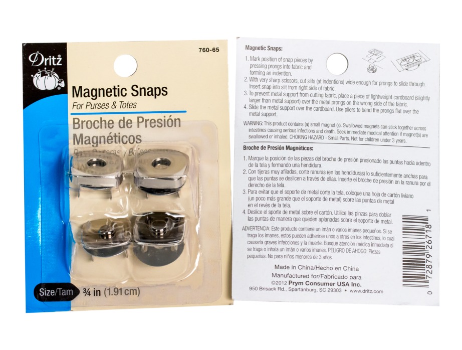 Magnetic snaps: Silver