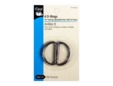 Black steel d-rings for making adjustable straps, belts, etc. thumbnail image.
