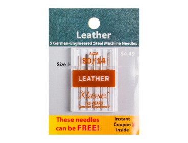 Size 90-14 Xlasse leather sewing needles.