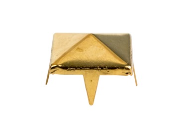 Gold pyramid stud for fashion.