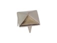 Silver pyramid stud for hats and clothes. thumbnail image.
