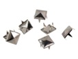 Silver pyramid studs for purses and bags. thumbnail image.