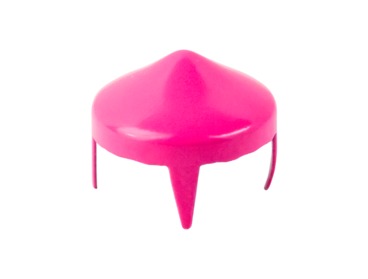 Large pink short cone stud.