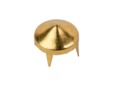 Gold short cone stud for clothing. thumbnail image.
