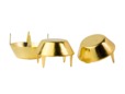 Gold mushroom studs for jackets, shoes, and hats. thumbnail image.