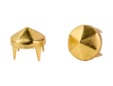 Gold hex studs - spikes. thumbnail image.